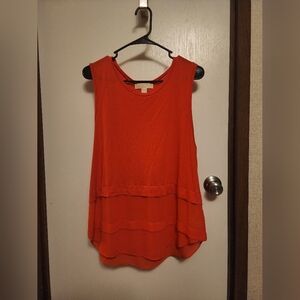 MICHAEL KORS Tiered Tunic Nectarine (NWOT) XL
